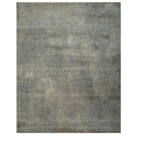 HomeRoots 8' X 10' Gray Abstract Hand Knotted Area Rug - 1 of 3