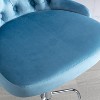 Modern Swivel Bar Stools, Adjustable Height 25"-33", PU Leather Upholstered with Back Support, for Kitchen Island, Home Pub, Counter - 2 of 4