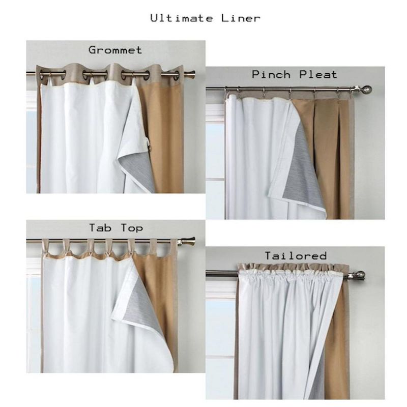 Ultimate Thermal Energy Saving Blackout Window Curtain Single Panel Liner by Thermalogic, 1 of 6