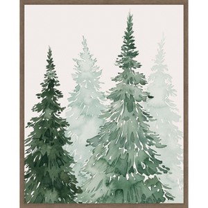 Amanti Art Winter Washed Coppice II by Grace Popp Canvas Wall Art Print Framed - 1 of 4