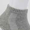 Anna-Kaci Women's Ankle Grip Socks 3-Pack with Textured Soles and Cushioned Knit Design for Indoor Stability - 2 of 4