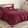 3 pieces Duvet Cover Soft Double Brushed Bedding Set for Kids & Adults Zipper Closure - 2 of 4