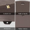 Acoinel Waterproof Deck Box for Outdoor Storage,Brown - 3 of 4
