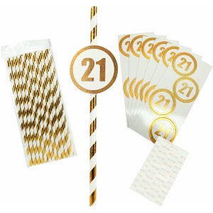 Pavilion Gift Company - 21 - 24 Pack Party Straws - Party Decorations and Accessories - 1 of 4