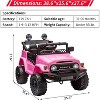 12V Licensed Toyota Kids Ride On Truck, Electric Car w/Remote Control, LED Lights, Music, Suspension, Safety Belt - 3 of 4
