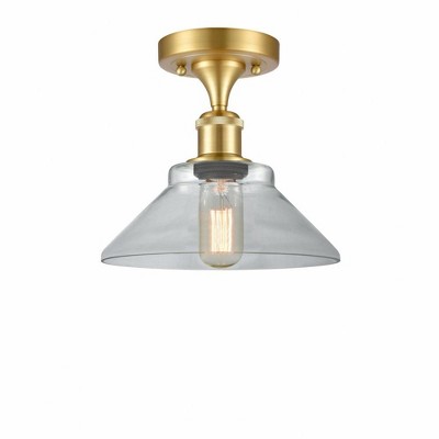 Orwell - 1 Light Semi-Flush Mount In Industrial Style-9 Inches Tall and 8.38 Inches Wide