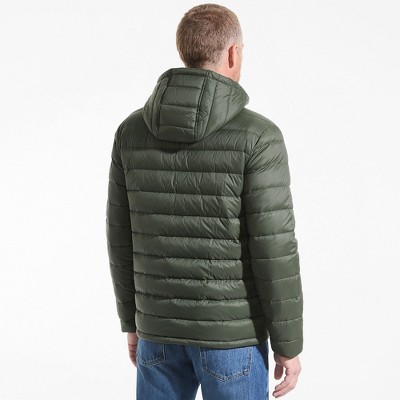 Lands' End Men's Hooded Wanderweight Packable Down Jacket - Medium - Darkest Olive — фото 2