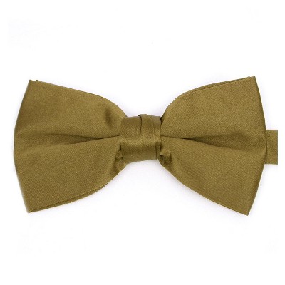 Young Boy's Pre-tied Adjustable Length Bow Tie - Formal Tuxedo Solid Color