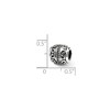 Black Bow Jewelry Sterling Silver Embossed Scroll Bali Bead Charm - 2 of 3