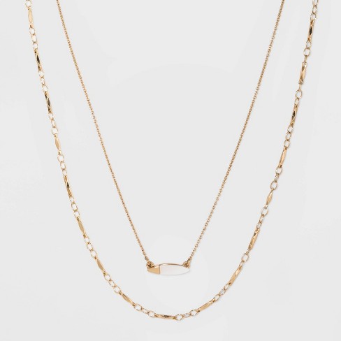 3 Layer Necklace Layered Necklace Set Gold Disc Necklace 