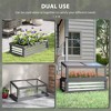 Raised Garden Flower Bed Kit with Lean-to Greenhouseen Cold Frame Planter, 41" x 22.5" x 28.25" - 4 of 4