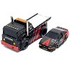 JDM Flatbed #25 Black & Red and 1983-85 Toyota Trueno Sprinter #25 Black & Red Livery 1/64 Die Cast Models by Muscle Machines - 2 of 3