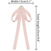 INSPIRE CHIC Women's Wedding Party Satin Brooch Pin Bow Tie with Pearl - 2 of 4