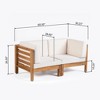Infurnic Patio Seating Sets Modern Outdoor Furniture Set Featuring Unique Design,Perfect for Gardens, Living Spaces, Beige, 60.5"*30.25"*26.5" - 2 of 4