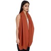 Anna-Kaci Womens Lightweight Chiffon Long Fashion Scarves Solid Color Fall Wrap Shawls - 2 of 4