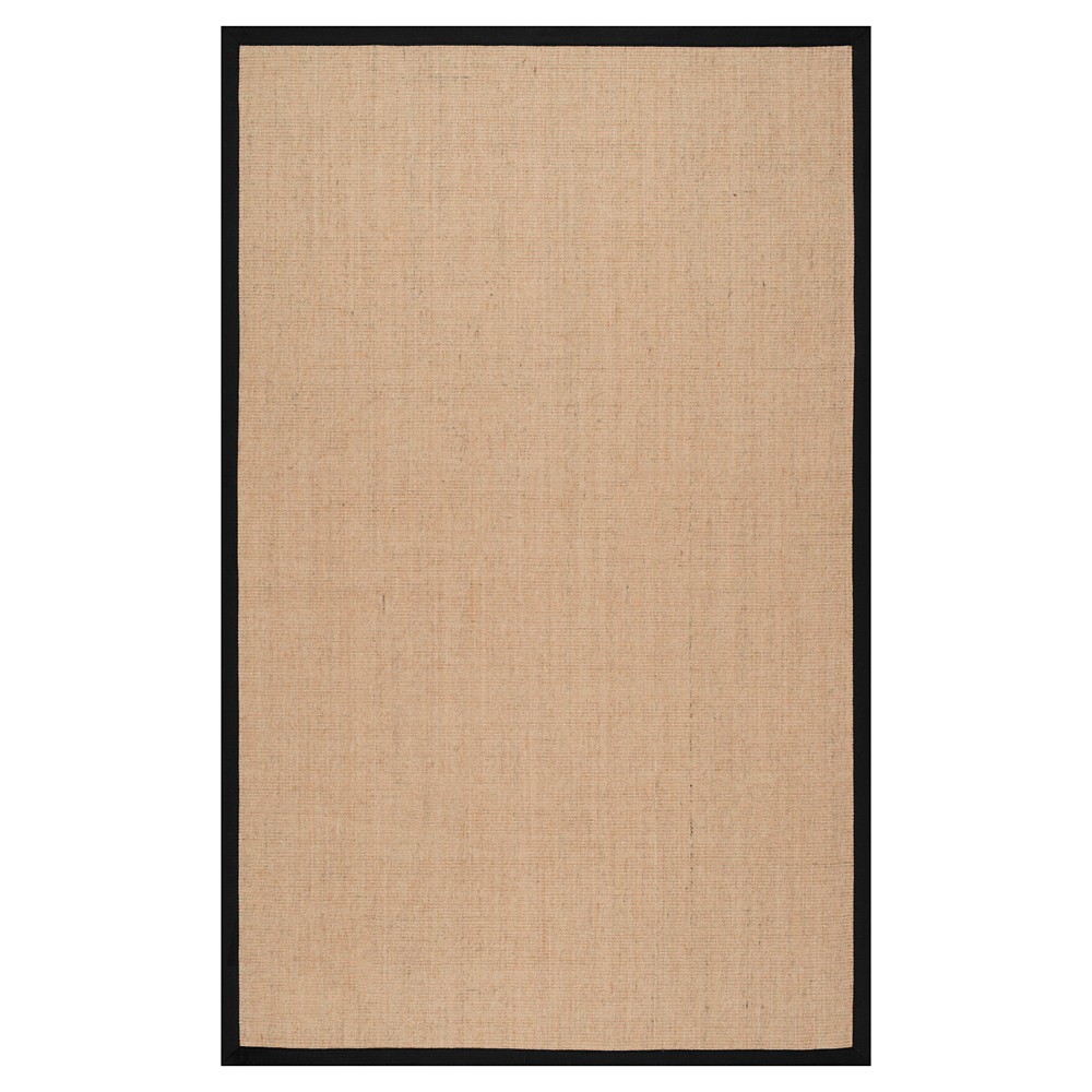 8'x10' Machine Woven orsay sisal Area Rug Black - nuLOOM