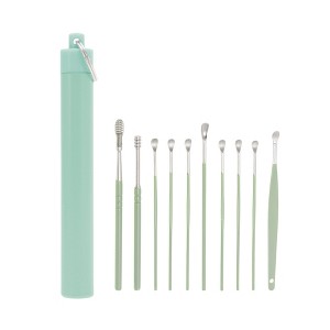 Unique Bargains Ears Wax Removal Stainless Steel 10 Pcs - 1 of 4