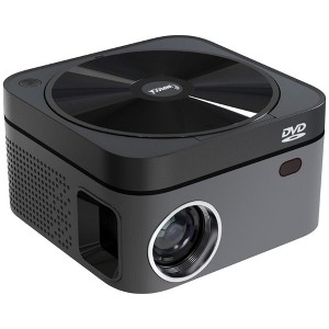 Impecca 110 ANSI Lumens Home Theater Projector, Built-in DVD, 720P, up to 120”+ Case - 1 of 2