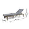 Kumasinova Acacia Wood Chaise Lounge,Beach Chair with Cushion,Padded Lounge Chair Outdoor for Poolside,Deck&Lawn,Outdoor Furniture - 2 of 4
