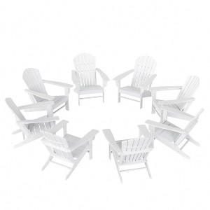 WestinTrends Dylan HDPE Outdoor Patio Adirondack Chair (Set of 8) - 1 of 4