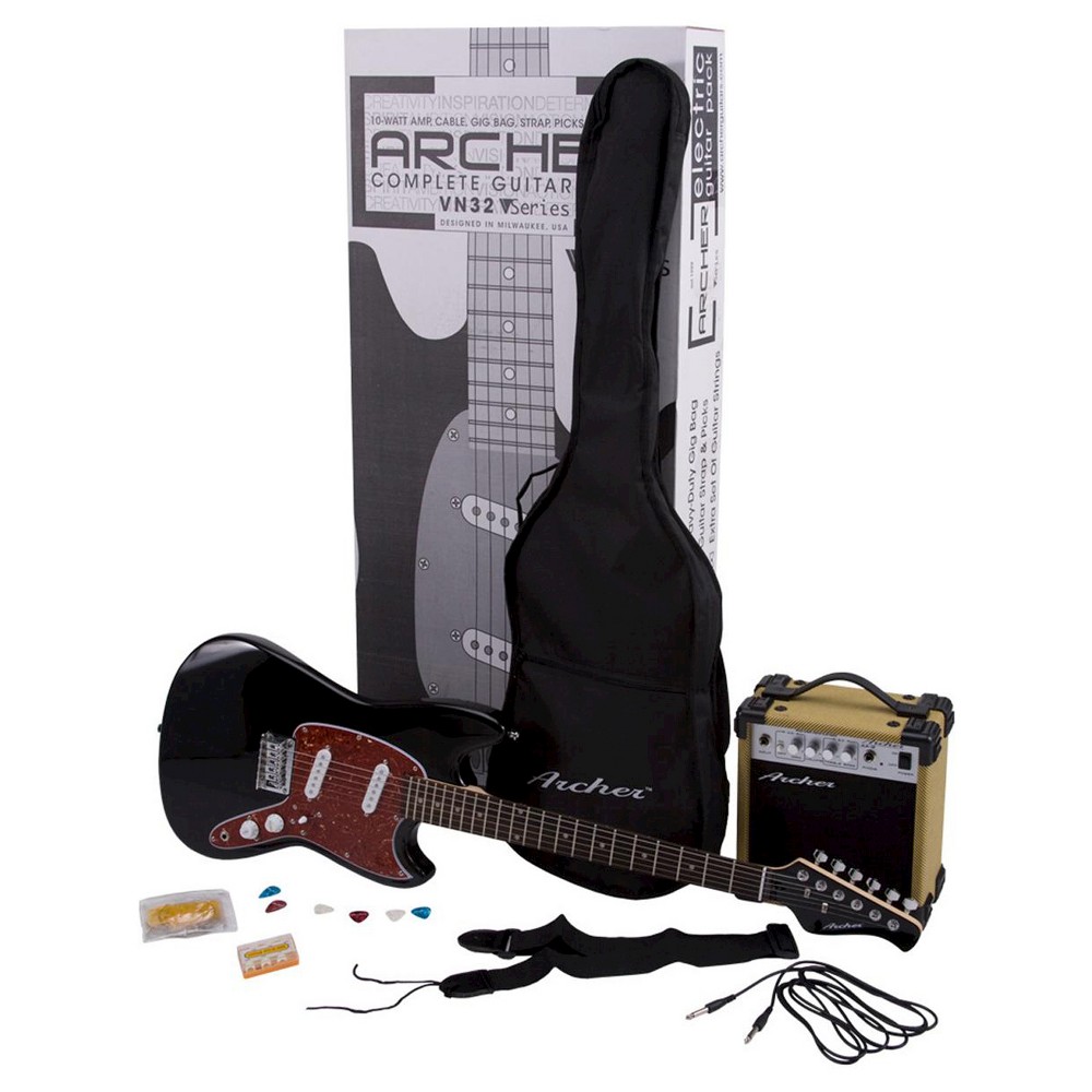 UPC 816627010014 product image for Electric Guitar Bundle Archer, Black | upcitemdb.com