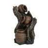 Gulches 6.3*5.1*10.8" Decorative 3 Tier Water Fountain with Pot Design, Brown - 4 of 4
