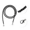 Unique Bargains Faux Pearl Handbag Strap Black 1 Pc - 3 of 4
