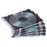 Memorex CD/DVD Slim Clear Jewel Cases - 50pk
