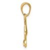 Black Bow Jewelry 14k Yellow Gold Polished Running Horse Pendant, 20mm - 2 of 4