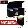 Monster Protectors Trading Card Triple Deck Storage Box  White  Self-Locking Magnetic Closure - Fits Yugioh  Pokemon  Magic the Gathering Cards - 2 of 4