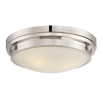 Savoy House Lucerne 3 - Light Flush Mount in  Polished Nickel