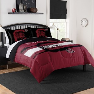 Sweet Home Collection NCAA South Carolina Gamecocks Comforter & Pillow Sham Set - 1 of 3