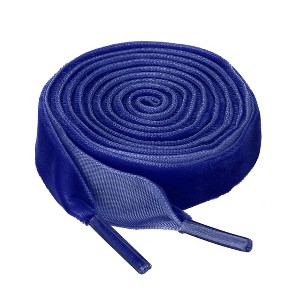 Elerevyo Sneakers Boots Flat Velvet Wide Ribbon Strings Shoelaces 0.6 Inches 1 Pair - 1 of 4