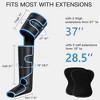 CINCOM Leg Massager with Heat for Circulation, Full Leg and Foot Compression Boots Massager for Calf & Thigh Muscle Relaxation and Recovery, Blue - 4 of 4