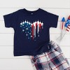 The Juniper Shop Patriotic Plane Heart Toddler Short Sleeve Tee - 3 of 4