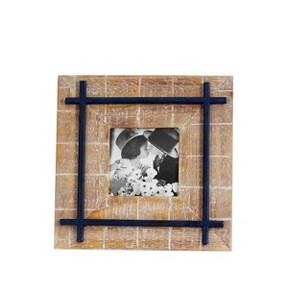VIP Wood 9 in. Brown 4x4 Photo Frame - 1 of 4