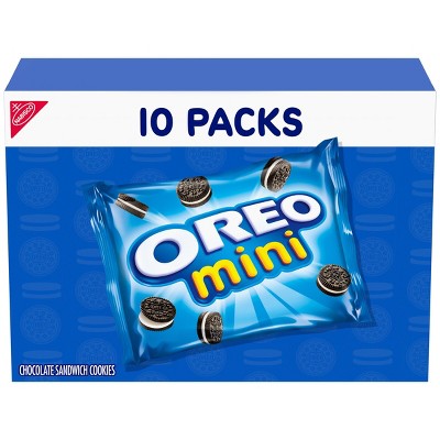 Oreo Mini Chocolate Sandwich Cookies Snack Pack - 10oz/10ct