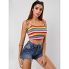 Allegra K Women's Tie Spaghetti Straps Sleeveless Summer Crop Cami Top - 4 of 4