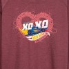 Women's - Hot Wheels - XOXO Heart Lightweight French Terry Wide Neck Long Sleeve Shirt - 2 of 4