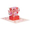 Paper Love Valentines Day Pop Up Card - Frndly 5" x 7" - 3 of 4