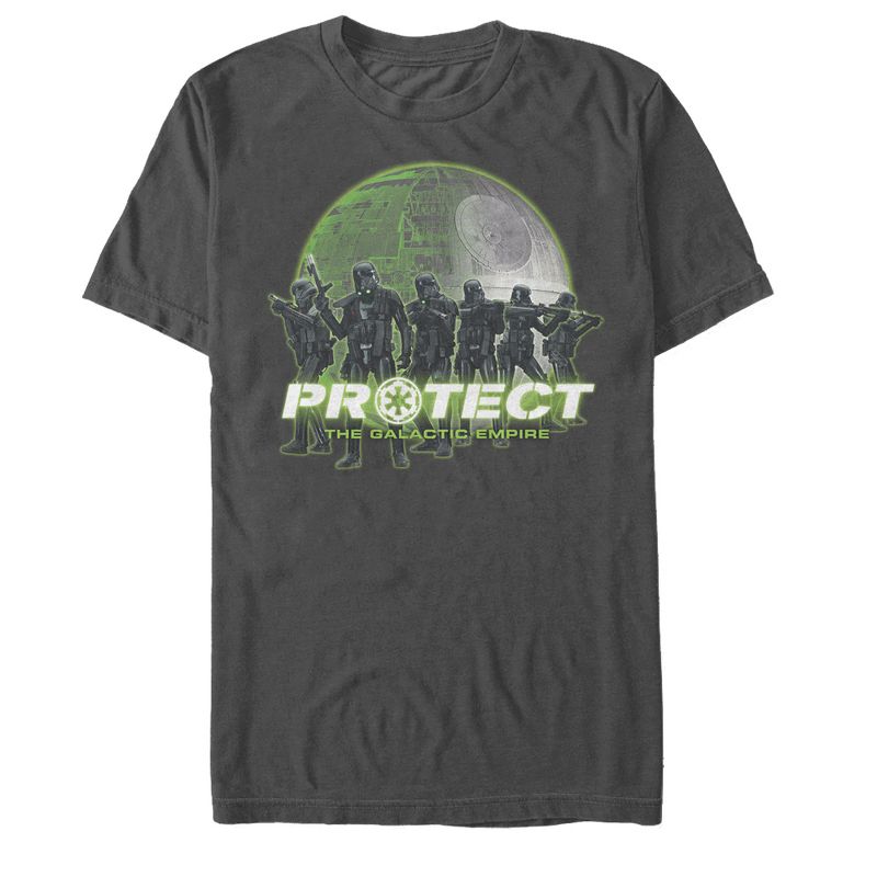 Men's Star Wars Rogue One Death Trooper Protect Death Star T-Shirt, 1 of 5