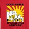 Women's - Peanuts - Its Morning Already Cropped Graphic T-Shirt - 2 of 4
