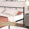IULULU Bed Frame with Headboard, Noise-Free Slat Mattress Foundation, No Box Spring Required, Black - 3 of 4