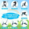 7 in 1 Folding Baby Tricycle, Foldable Toddler Tricycle with Adjustable Parent Handle, Safety Harness & Wheel Brakes - 2 of 4
