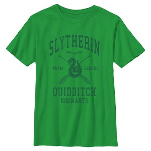 Boys Harry Potter Slytherin Quidditch Team Seeker T Shirt - 1 of 4
