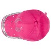 Women's Breast Cancer Awareness Crystal Bling Baseball Cap - 4 of 4