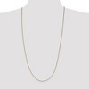 Black Bow Jewelry 1mm 14K Yellow Gold Solid Box Chain Necklace - 2 of 4