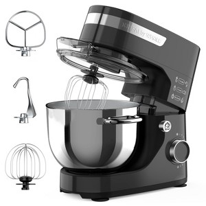 WHALL Stand Mixer, 12-Speed Tilt-Head Kitchen Mixer with Dough Hook, Whisk, Beater, and Stainless Steel Bowl – Powerful Electric Food Mixer for Baking - 1 of 4