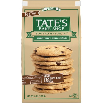 Tate's Vegan Chocolate Chip Cookie - 6oz