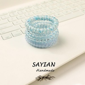 4 pcs Flower pattern Phone Circle Coil Hair Ties, Mixed color Hair circle, and Cute Hair Accessories - Perfect for Girls and Women - 1 of 3